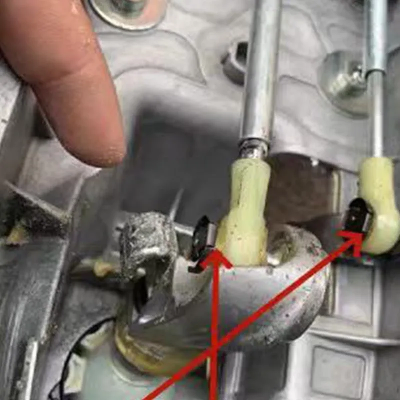 1/2X Manual Gear Shift Lever Cable Bushing Repair Kit Gearbox Selector End Linkage Sleeve Clip For VW Golf MK4 Polo Jetta Bora
