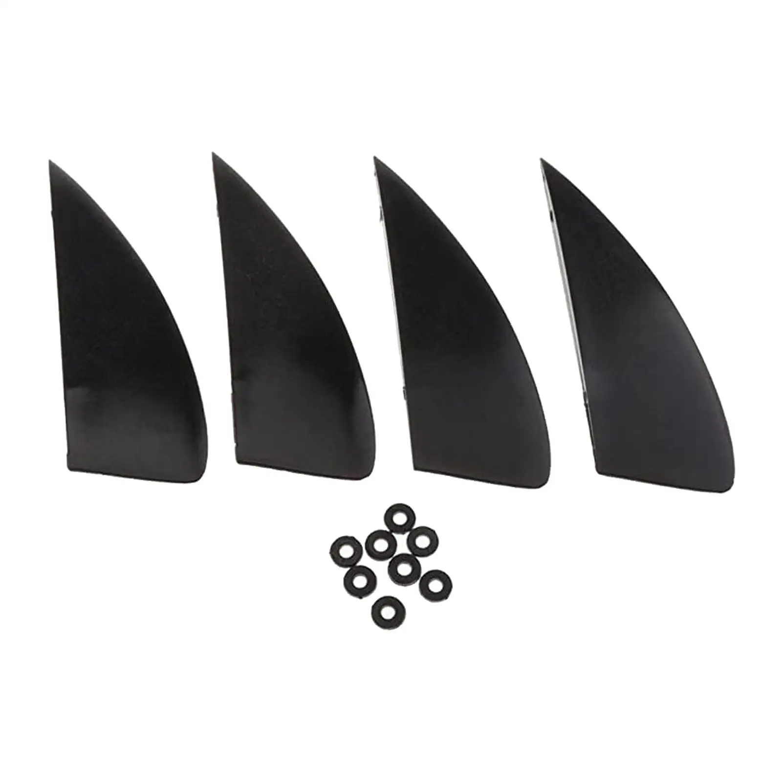 4x Kiteboard Fin Wakeboard Replacement Fins Cruiser Deck Surfboard Fins