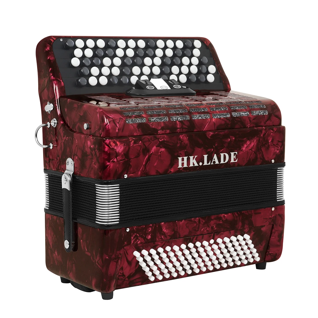 Hk · lade ah-120 rotes Akkordeon 60 Taste 69 Bass 3 Tastatur Stimme profession elles Bajan Akkordeon für Performance-Tastatur instrument – Detail 5