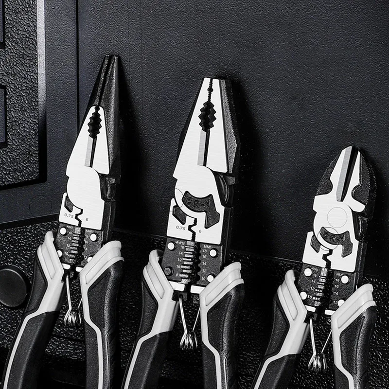 

O50 плоскогубцы, обжимной инструмент, обрезки для проводов, многофункциональный инструмент для зачистки магнитных наборов, профессиональный электрик