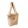 Bucket Bag Large Capacity Zipper Shoulder Bag Handbags Women Fashion Shopping Autumn and Winter New Little Bear Soft Plush Bag