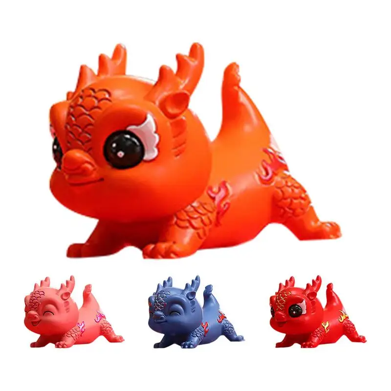 

Фигурка «Год Дракона», украшения для стола с китайским драконом, причудливое животное, амулетная фигурка дракона
