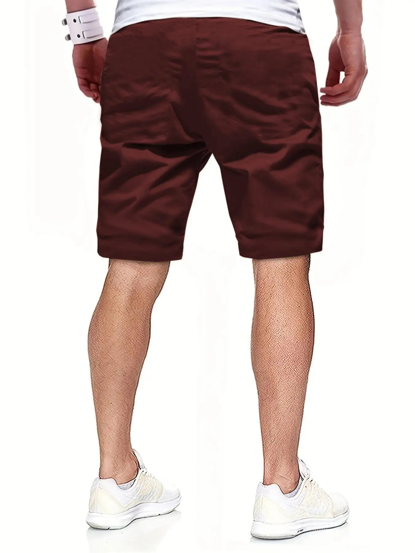 Neue Herren-Freizeitshorts, Bermuda-Shorts, Fitness-Jogging-Shorts, Vintage-Cargoshorts mit elastischem Bund – Detail 15