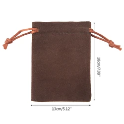 Velvet Dice Bag Tarots Drawstring Bags Jewelry Bag High Quality Flannel Gift Bag 13x18cm/5.12x7.08in H8WC