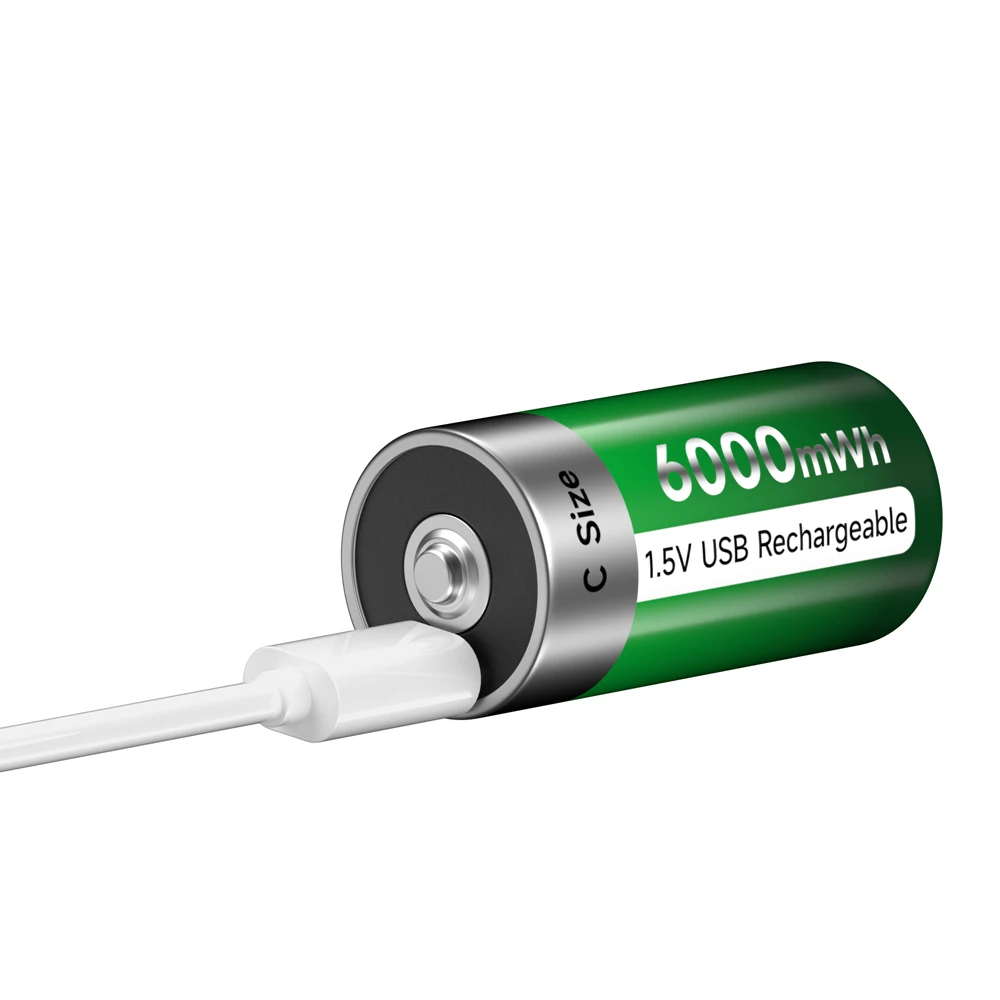 Palo 1.5v c Tamanho Bateria Recarregável Usb c Cell 6000mwh Lítio Lr14 Bateria tipo c Baterias para Câmera rc Drone Acessórios - Image 4