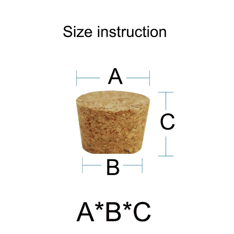 Glass Bottle Cork Wood Lid Cap Stopper Wine Jar Plug Beer Bottles Pudding Container 50-100mm Customize 3pcs