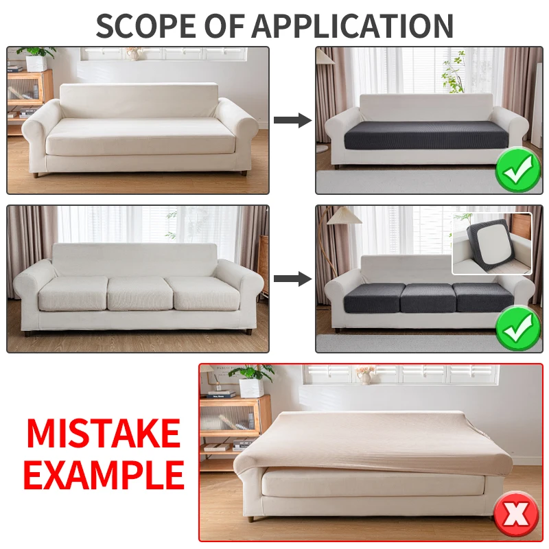 Oblique Grid Elastic Sofa Cover Jacquard Sofa Seat Cushion Covers Stretch Couch for Living Room Washable sofa cover