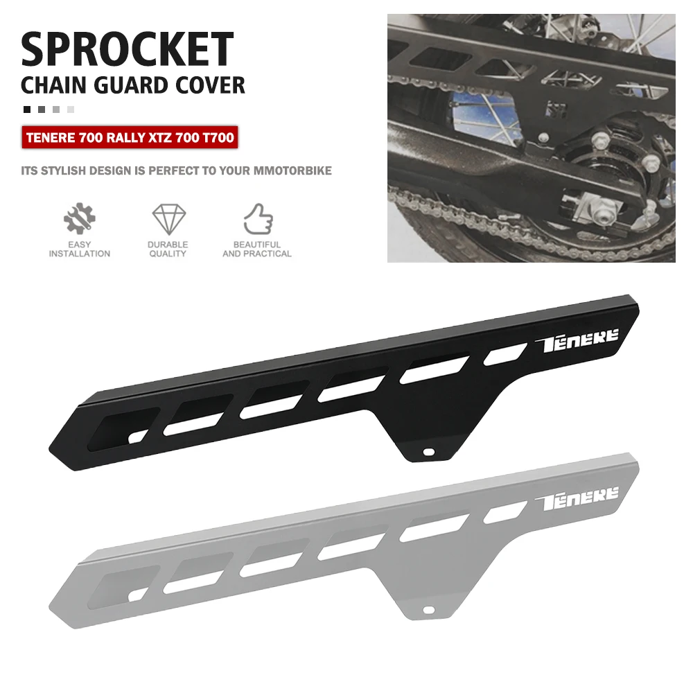 

FOR YAMAHA TENERE 700 Tenere700 Rally XTZ 700 T700 Chain Protection Cover Guide Wheel Slide Sprocket Chain Guard Protection