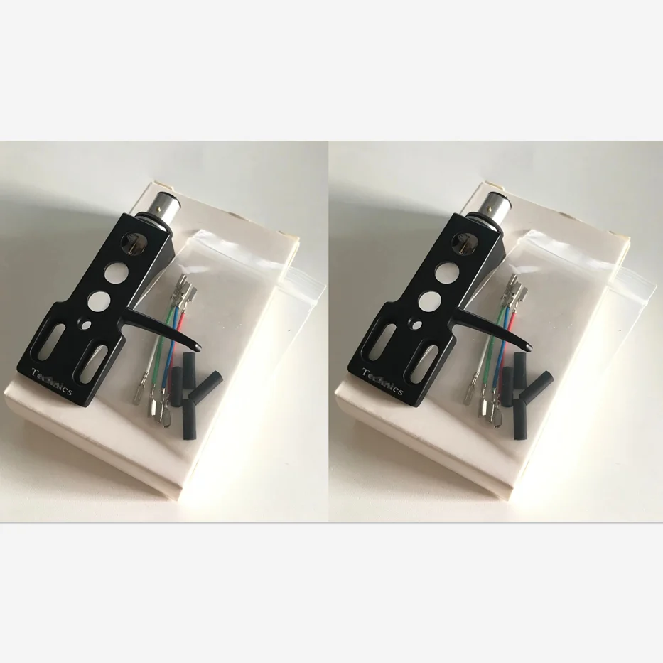 2set Phono Stylus Cartridge Unit Turntable Headshell CN5625 For Technics 1200 1210 (No Stylus) black color