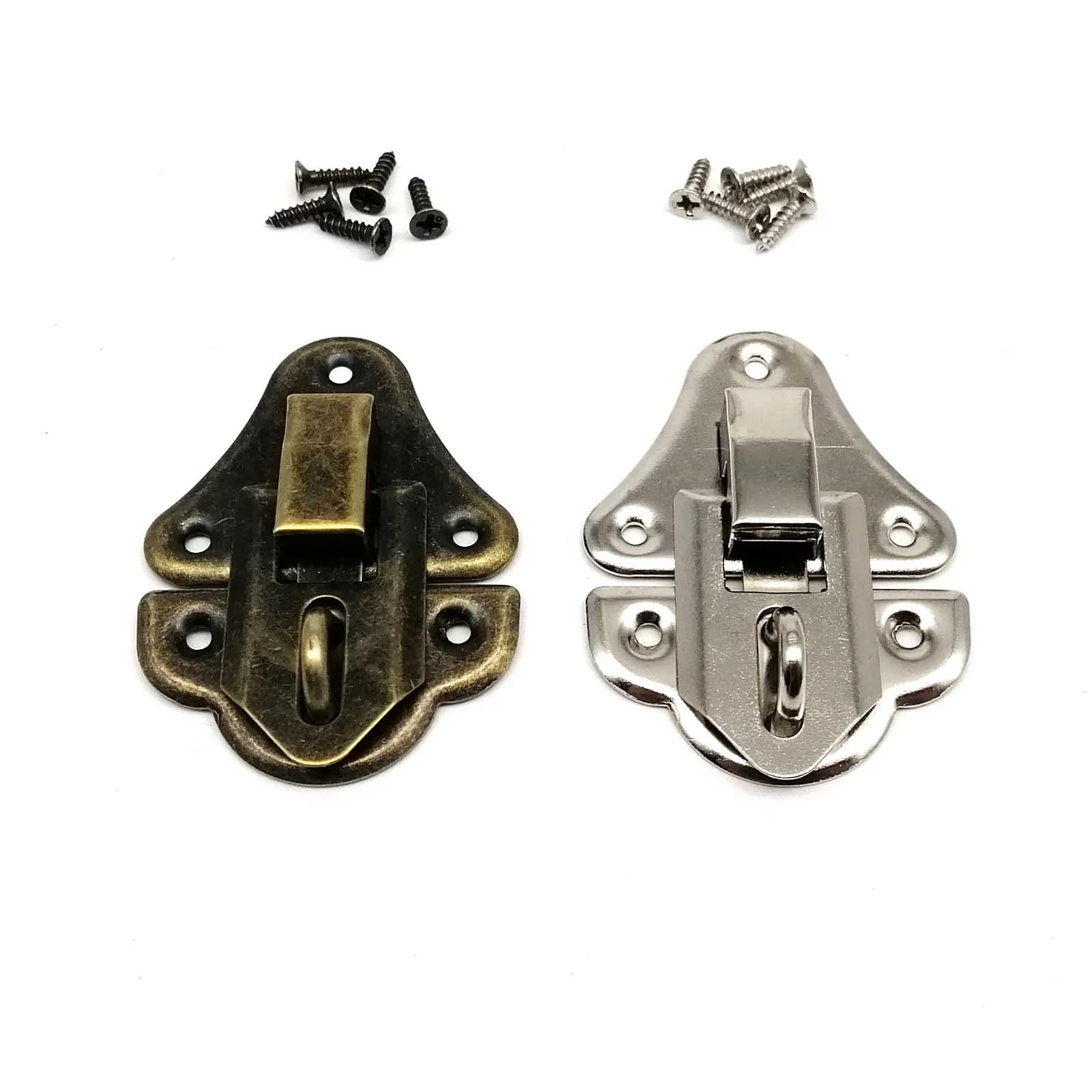 Mini Jewelry Chest Gift Wine Wooden Box Case Toggle Latch Hasp Hook Can Lock Lockable With Screws toggle latches,jewelry box hasps,decorative latches,jewelry box