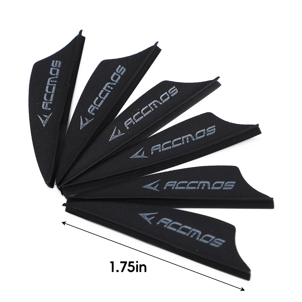 10Pcs Arrow Feather plastic Rubber Vanes plumage 1.75 inch For Recurve Compound Bow Arrow Archery DIY Fletching Arrow Vanes