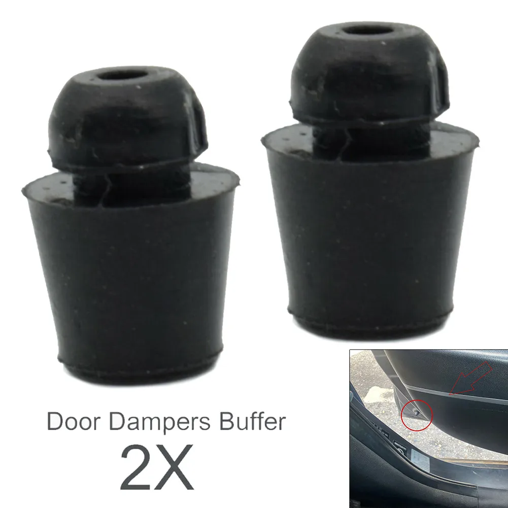 Universal 2Pcs Car Door Dampers Buffer Pad Cover Rubber Stop For