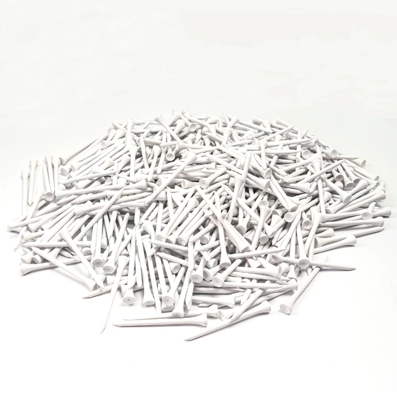 

100pcs 3-1/4" Golf Tees Wooden Tee Durable Golf Balls Holder for Golfer Gift Golf Accessories Wholesale