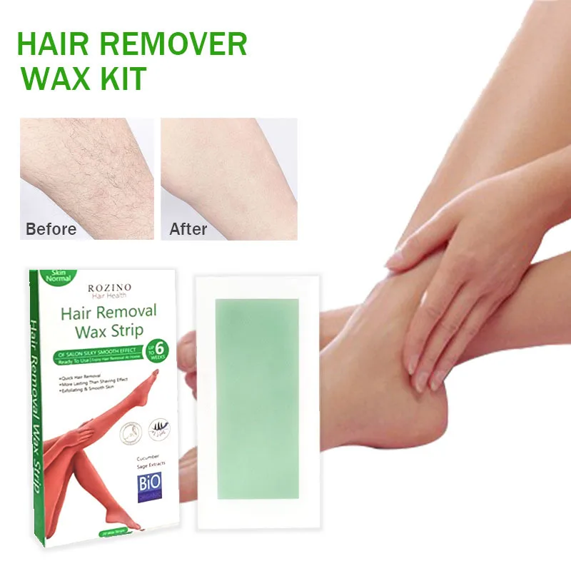 20pcs Waxing Paper Set Box Men and Women Full Body Leg Hair Hand Hair Wax Hair Removal Tool Single Piece 6