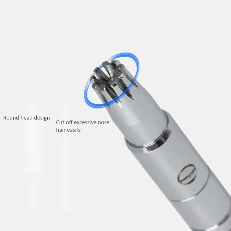 New Stainless Steel Manual Nose Trimmer for Shaving Nose Ear Hair Trimmer Shaver Face Care for Men Washable Device 3