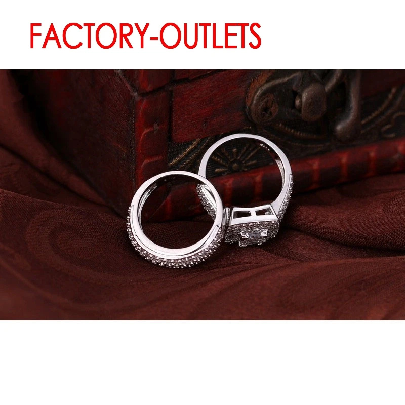 925 Sterling Silver Engagement Ring Romantic Fashion Jewelry Cubic Zirconia Bezel Setting Decoration For Women Girls silver ring wedding rings silver rings