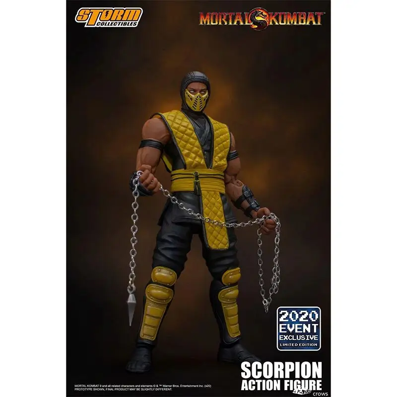 

Original Storm Toys 1/12 Scorpion Skull Flaming Head Mortal Kombat 2020 In Stock Anime Action Collection Figures Model Toys