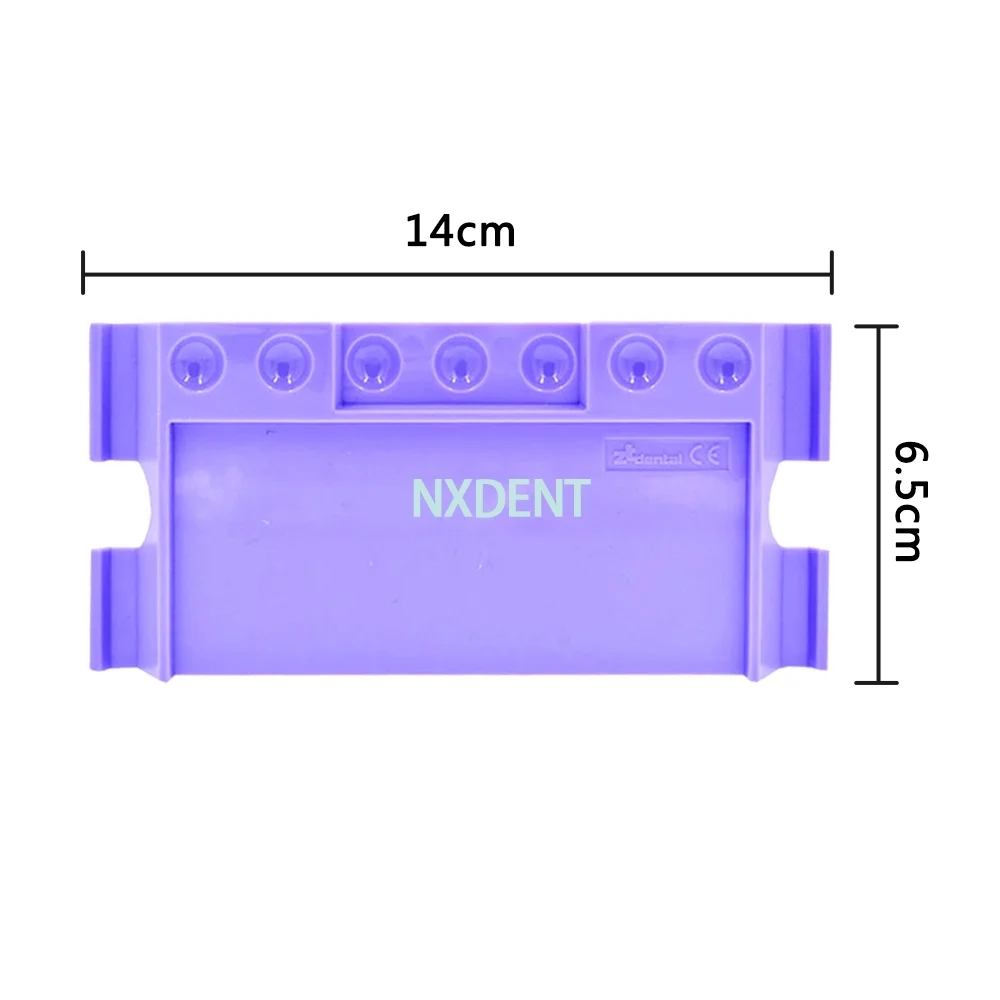 

Dental Autoclavable Mixing Table With 7 Slots Resin Watering Purple Plate Stain Powder Mixing Tools for Dentist Lab