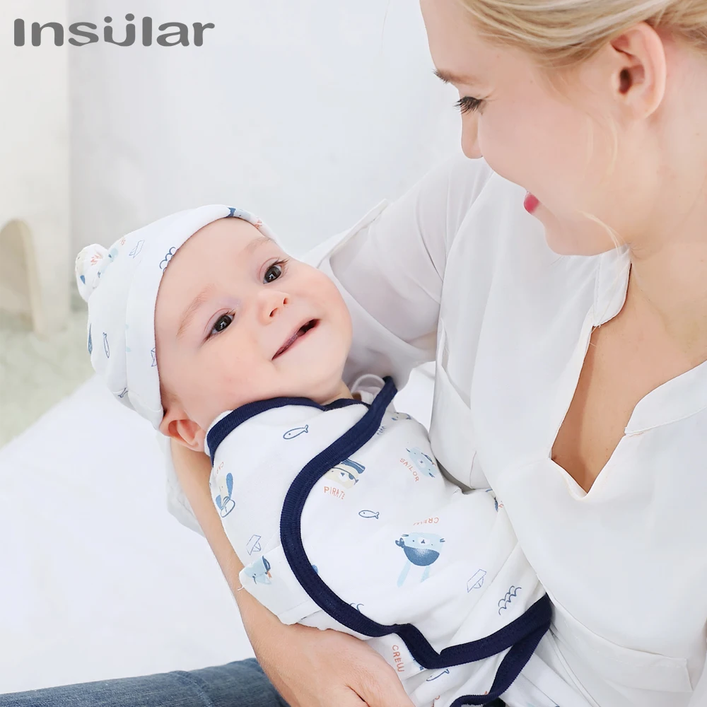 Muslin Baby Blankets Swaddles With Cap Newborn Soft Swaddle Wrap Cotton Baby Bedding Accessories Bath Towel Swaddle 3