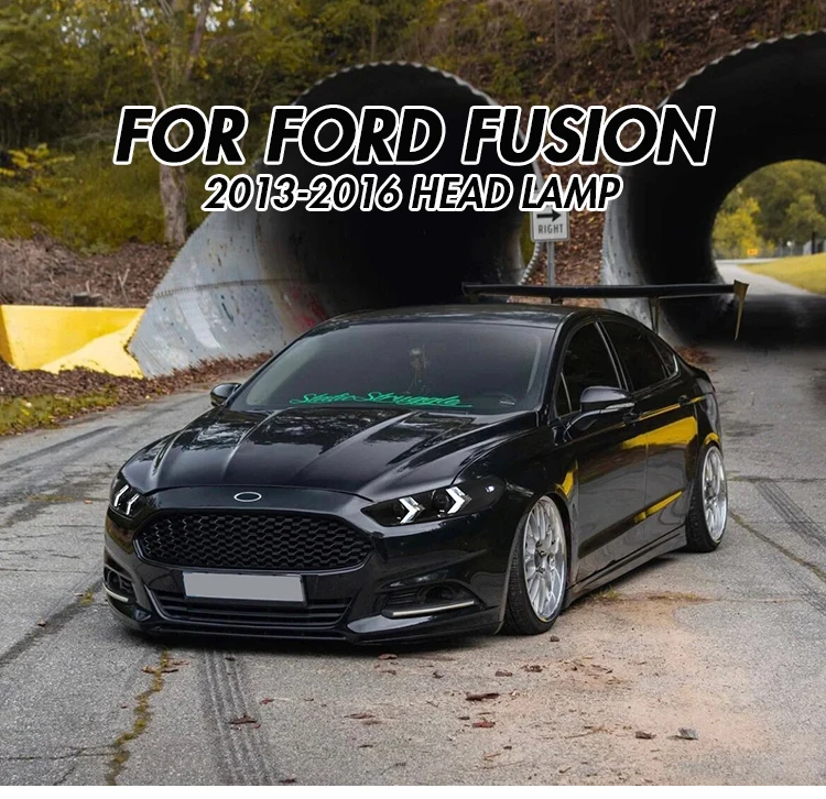 Scheinwerfer für Ford Fusion Mondeo 2013-2016 Amerikanische Version Halogen-Scheinwerfer Ohne Dämonenaugen Plug-and-Play – Detail 1
