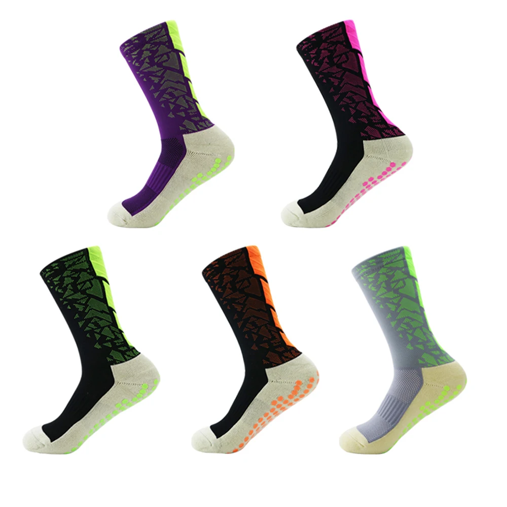 Calcetines deportivos de fútbol con medias de diseño antideslizante, para bicicleta de montaña, actividades al aire libre, ocio