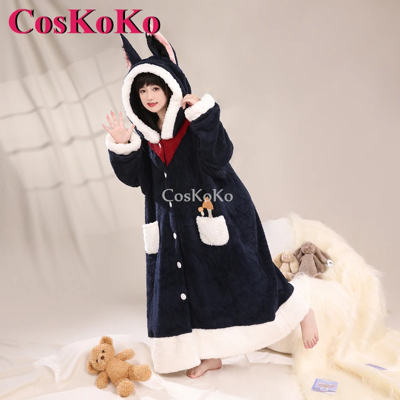 CosKoKo Scaramouche, Tignari, Zhongli, Venti 코스프레 게임 원신 임팩트 코스튬 파생 옷, 사랑스러운 잠옷, 플러시 잠옷