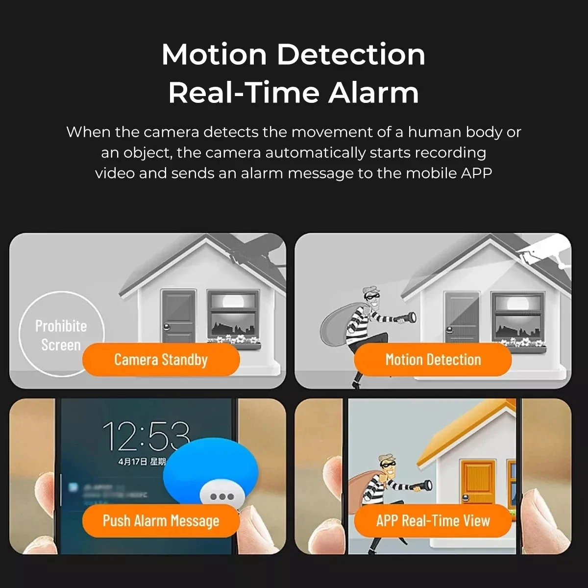 1080P HD Mini WiFi Camera Night Vision Motion Detection Video Camera Home Security Camcorder Surveillance Baby Monitor IP Cam 5