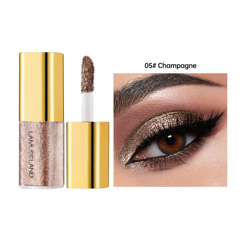 Ombretto liquido perlato a lunga durata glitter pigmentato_voghion.com