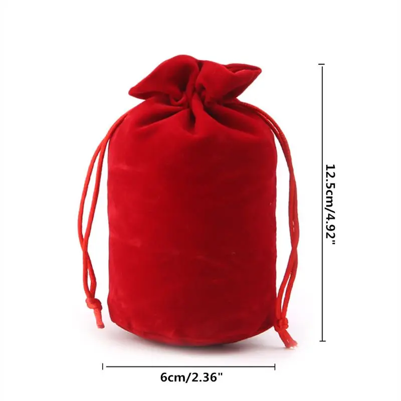 Pendulum Divination Tablecloth Card Pad Runes Altar Table Cloth Board Game Drawstring Flannel Bag Tarots Storage Pouch