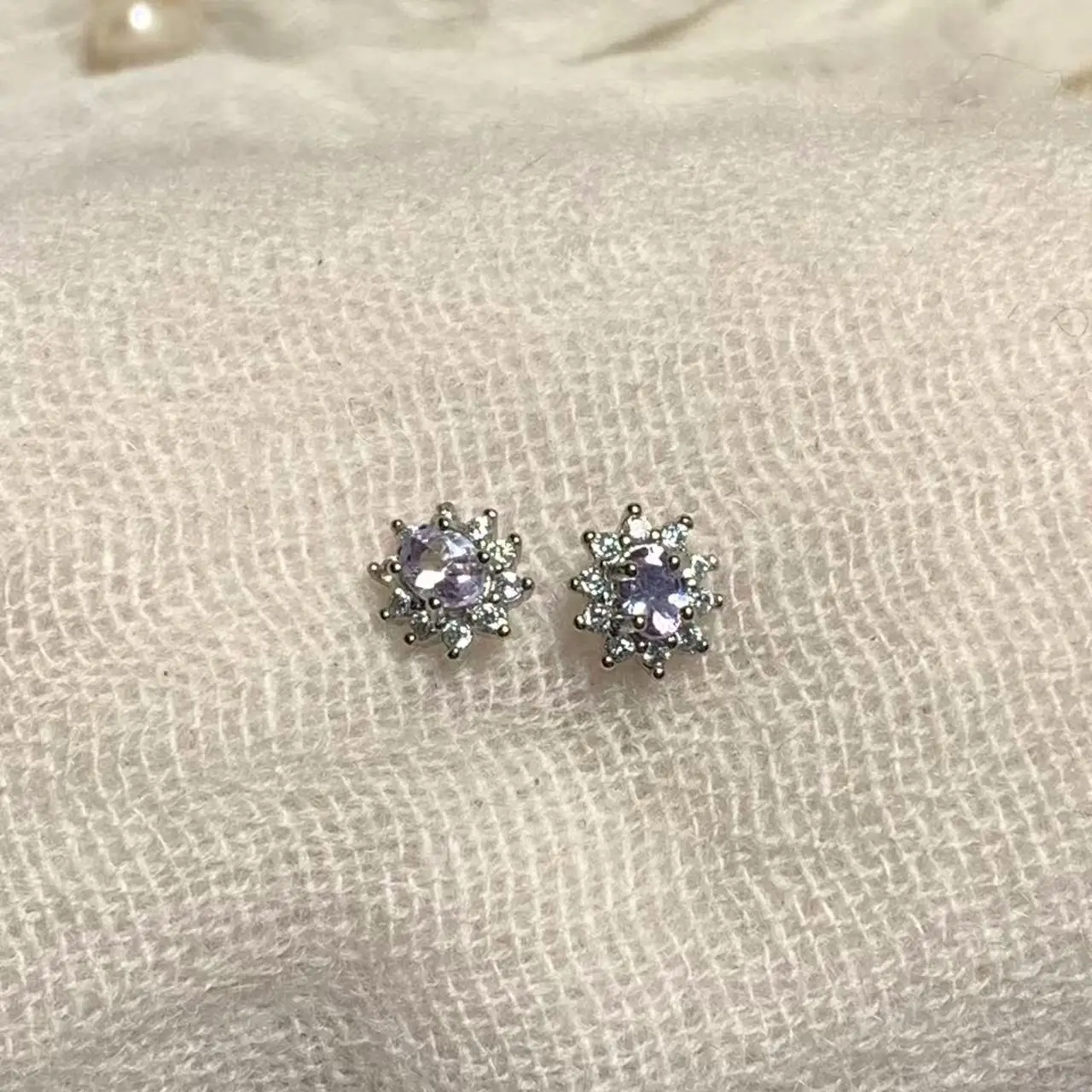 Natural Tanzanite Gemstone Stud Earrings for Women send randomly Wedding Handmade Jewelry Fashion Gift For Girl New