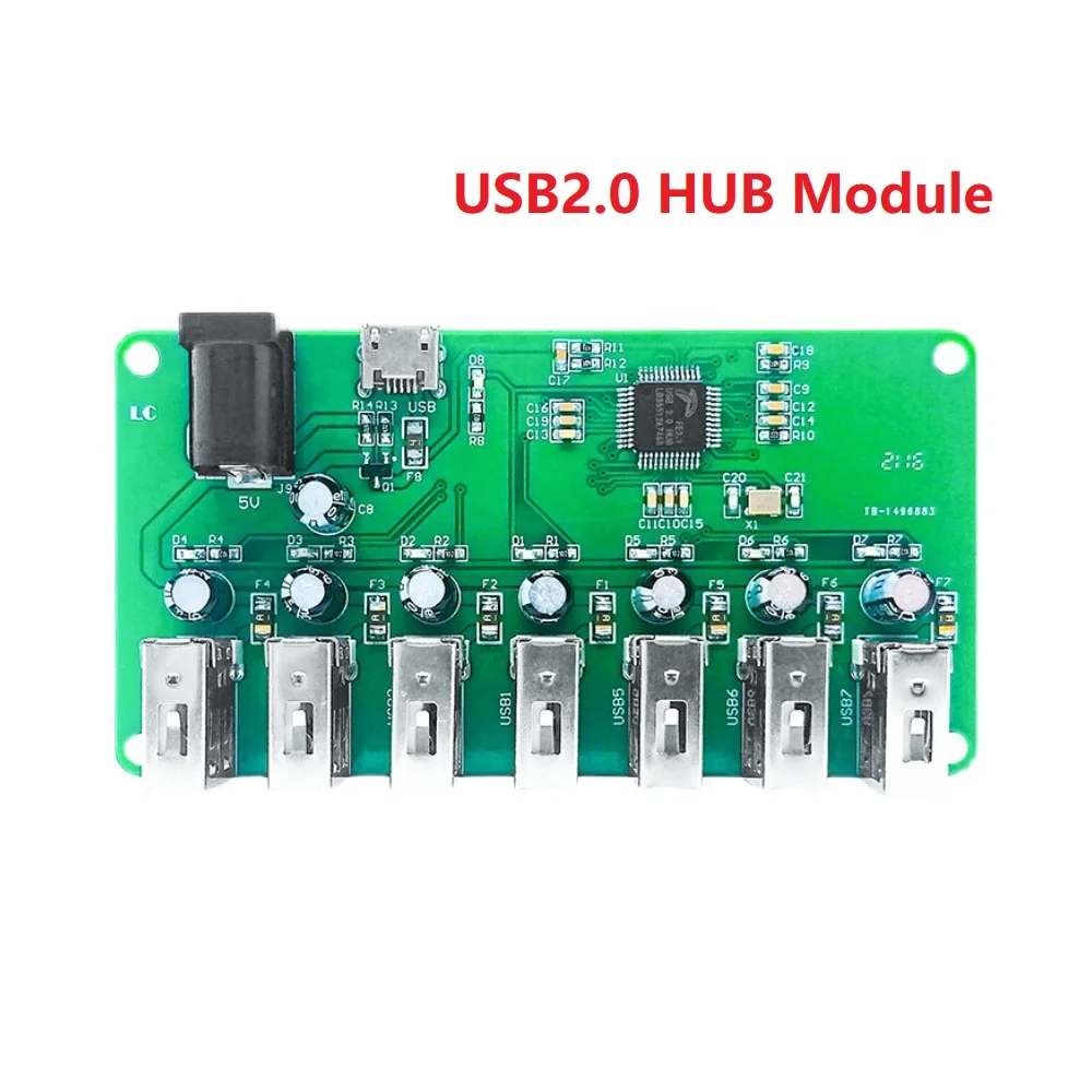 과전류 보호 USB 확장 모듈 지지대, USB 2.0 허브 모듈, 1-7 포트, 480Mbps 고속