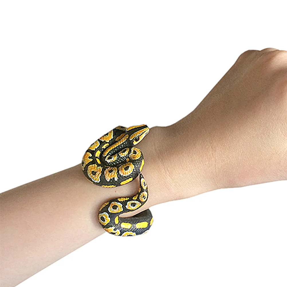 

Halloween Party Snake Toy Wrist Bands Artificial Simulation Bracelet Creepy Fake Miss