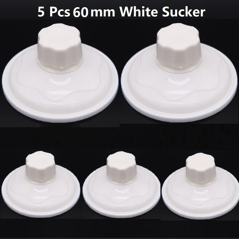 60mm Strong Suction Cup with Screw Nut Hand Tighten Adjustment Sucker with Press Cap Nut Suction Cup Screw Hook Glass 5 Pcs strong suction cup