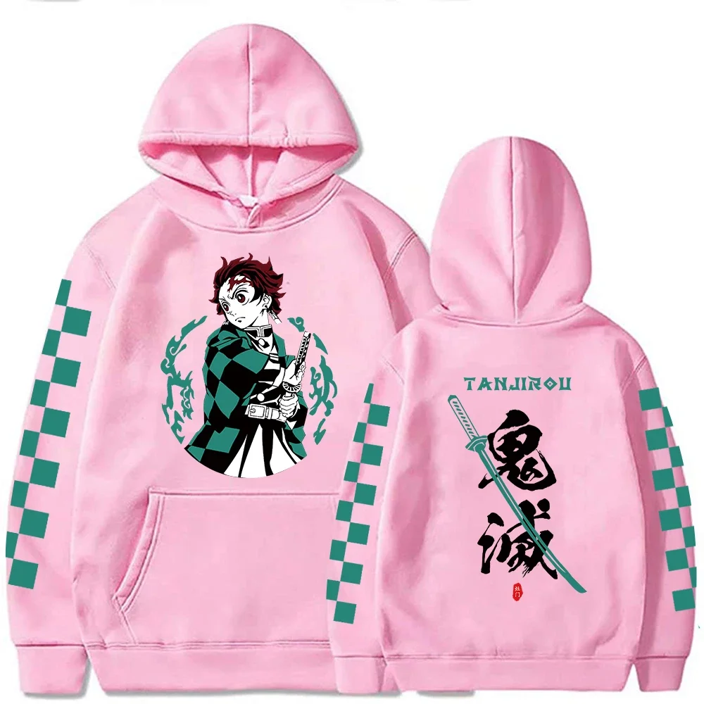 Demon Slayer Japan Anime Plus Size Hoodie Tanjiro Kamado Men Women Sweatshirts Y2k Harajuku Unisex Casual Pullover Clothes Tops 3