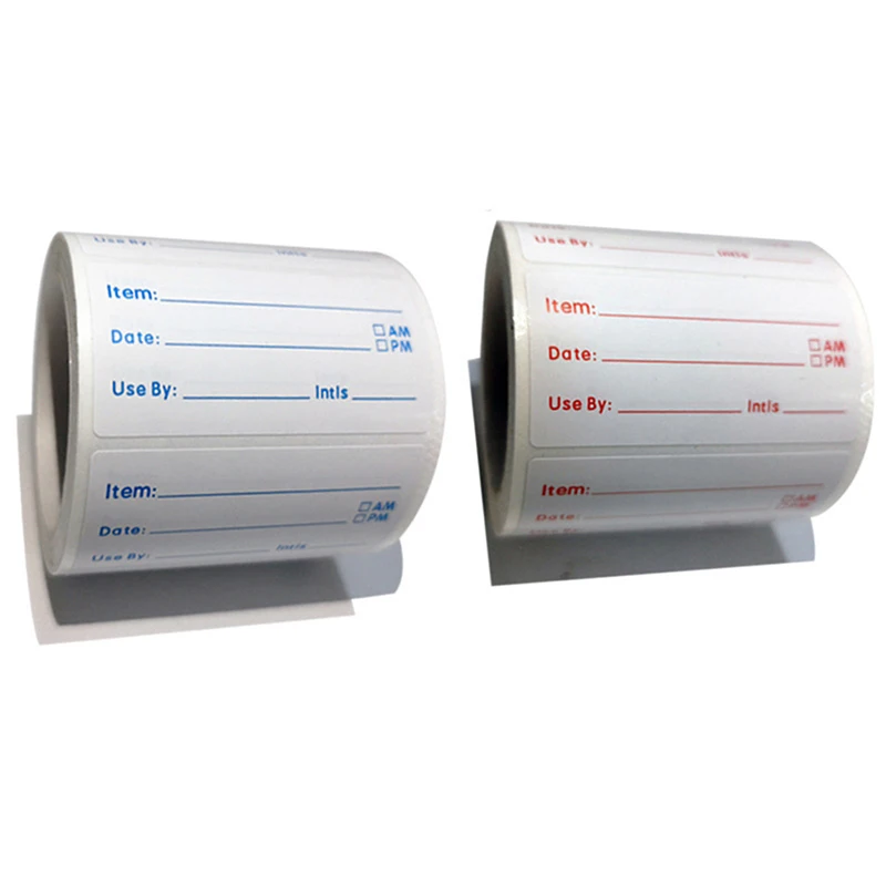 500pcs/roll Kitchen Sticker Refrigerator Freezer Food Storage Date Content Label label stickers