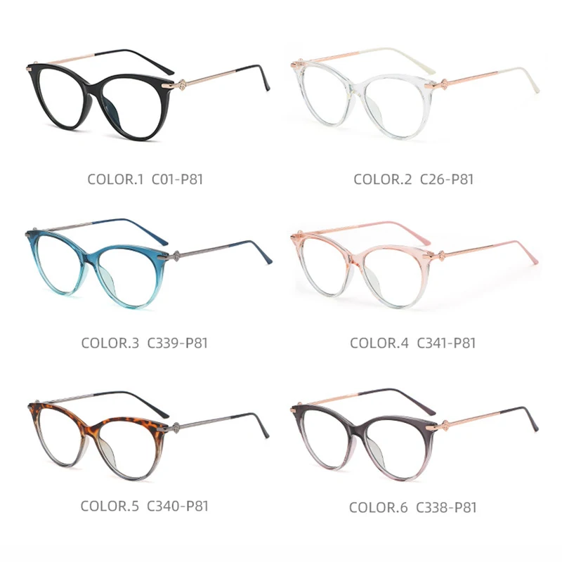Eyewear Frames Women Cat Eye Glasses Frame Myopia Prescription