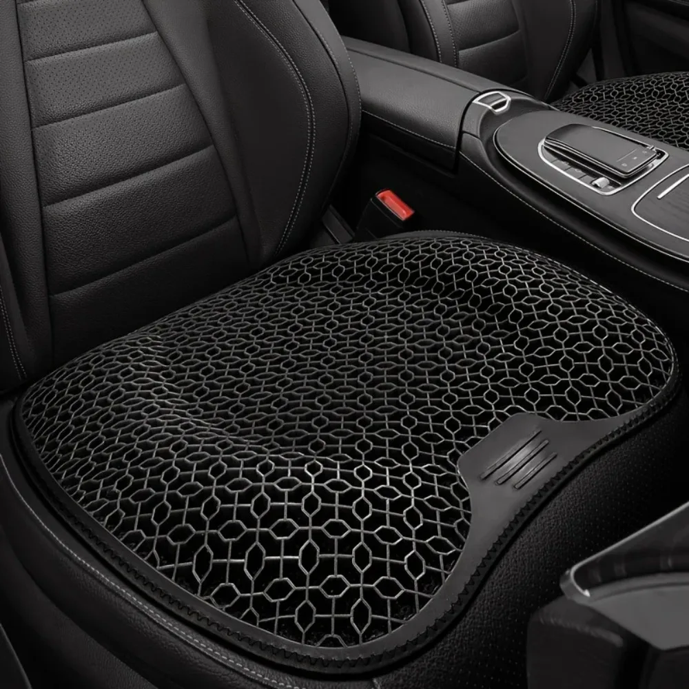 1pc Car Seat Cushion Gel Pad Breathable High-Quality Material,All-Season Use, Vehicle Comfort Enhancement,Easy Installation