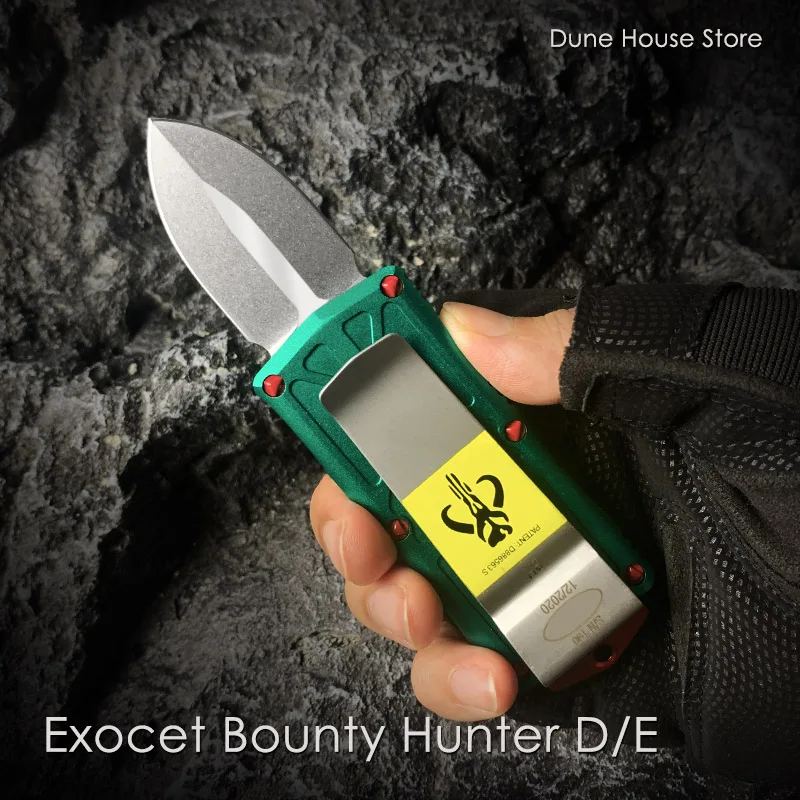 Microtech Ножи Micro Tech Exocet Bounty Hunter лезвие D/E мини-нож OTF портативный карманный нож для