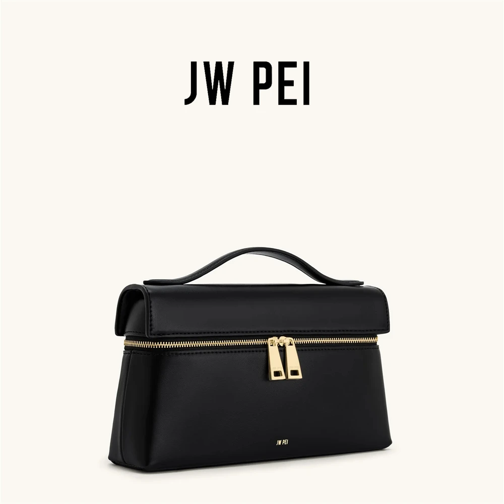 JW PEI جلد طبيعي المرأة Lunchbox Crossbody حقيبة ك...