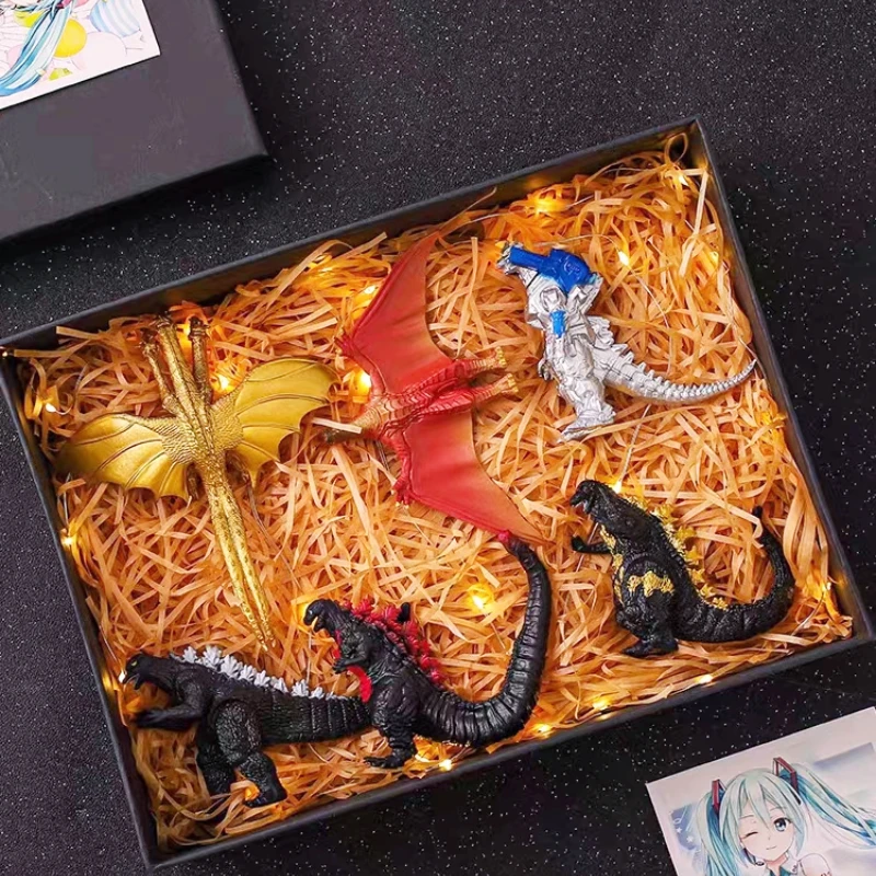 Nuovo Anime Godzilla Vs King Kong Monster Action Doll Toy Large Godzilla King Ghidorah Model Decoration Regalo Di Compleanno Per Bambini
