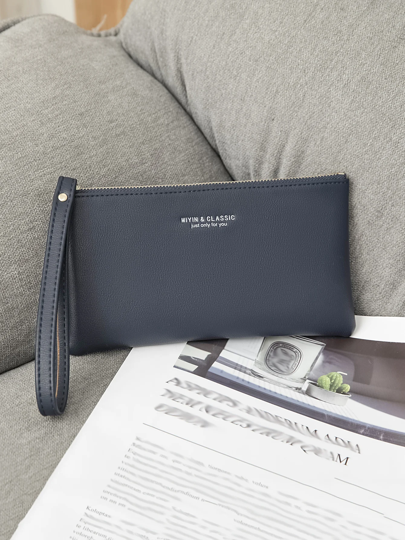 Minimalist zipper coin wallet PU leather credit card phone storage bag ultra-thin women's long wallet handbag women wallet zipper wallets leather wallet coin purse wallet coin purse pu leather card bag women coin purse card wallet pu leather handbags women purse