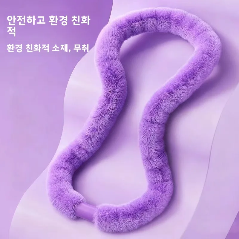 지안위안 헤비듀티 래빗 벨벳 훌라후프 무소음 피부 친화적인 허리 슬리밍 복부 슬리밍 피트니스 짐 장비