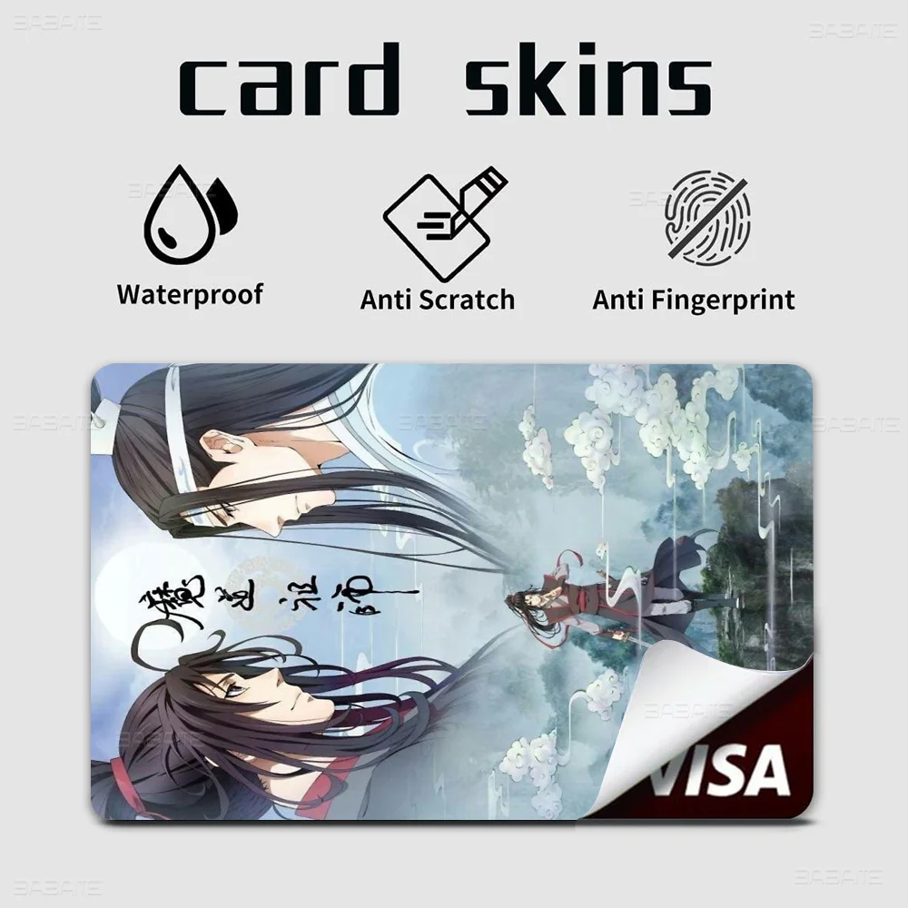 Mo Dao Zu Shi Anime Young Creidt Card Debit Card Sticker Film Case Front Tape For Small Big Chip No Chip