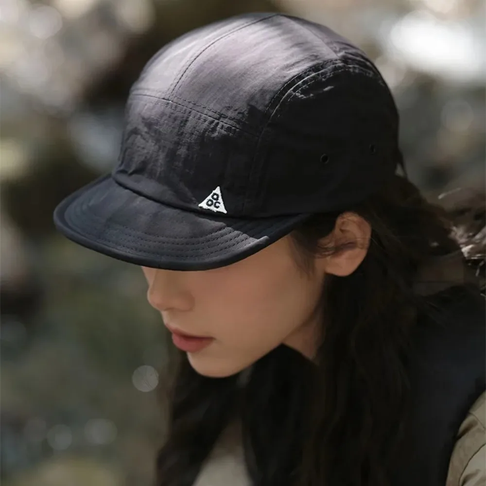 Retro Quick-drying Short Brim Baseball Caps Unisex Summer Outdoor Sunscreen Casual Versatile 5-flap Tooling Japanese Camping Hat 3