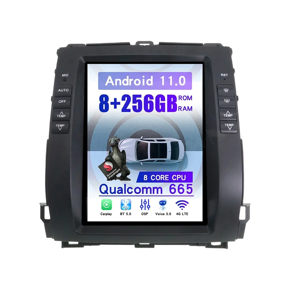 

Car GPS Navigation Android For Toyota Prado 2002-2009 Headunit Radio Auto Stereo Accessories 4G play DSP Navi