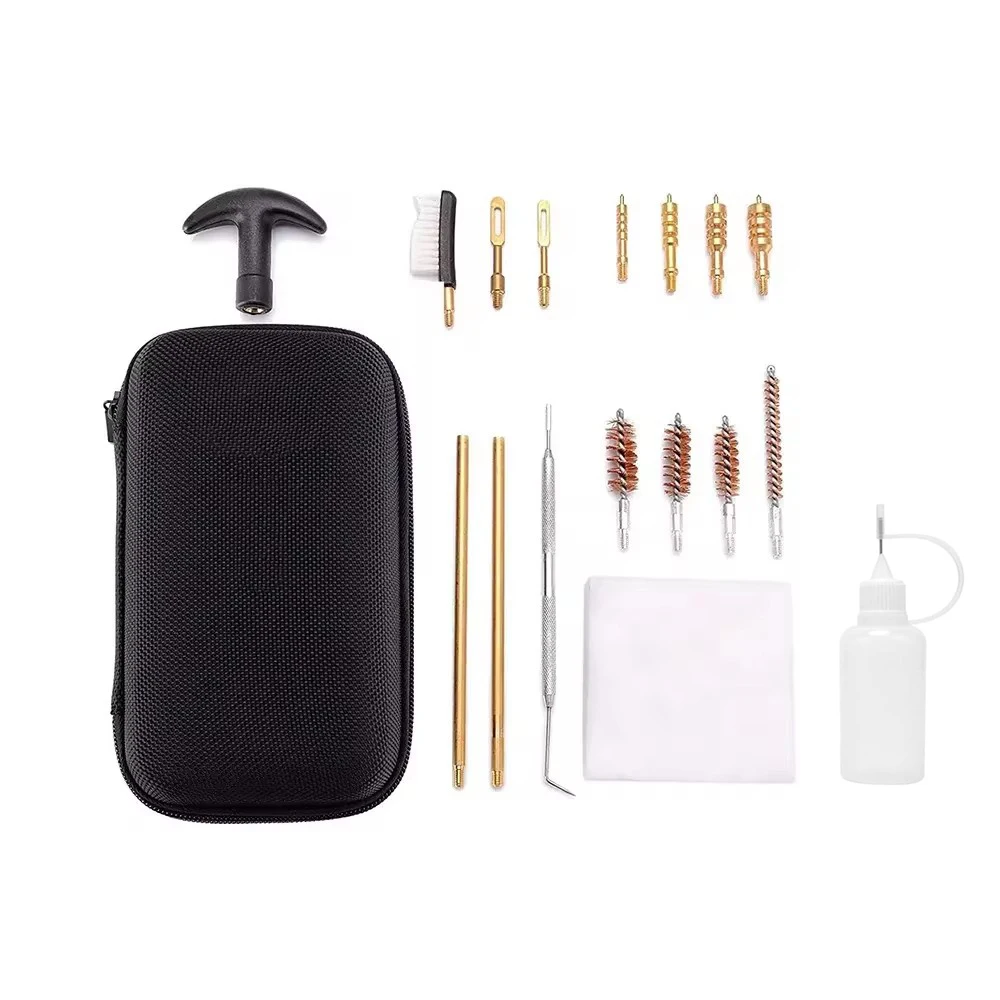 Universal Tactical Gun Cleaning Kit 21PCS For Handgun Rifle Gun Brush Tool .22/.38/9mm/.40/.45 Caliber Hunting Accessories gun cleaning kit