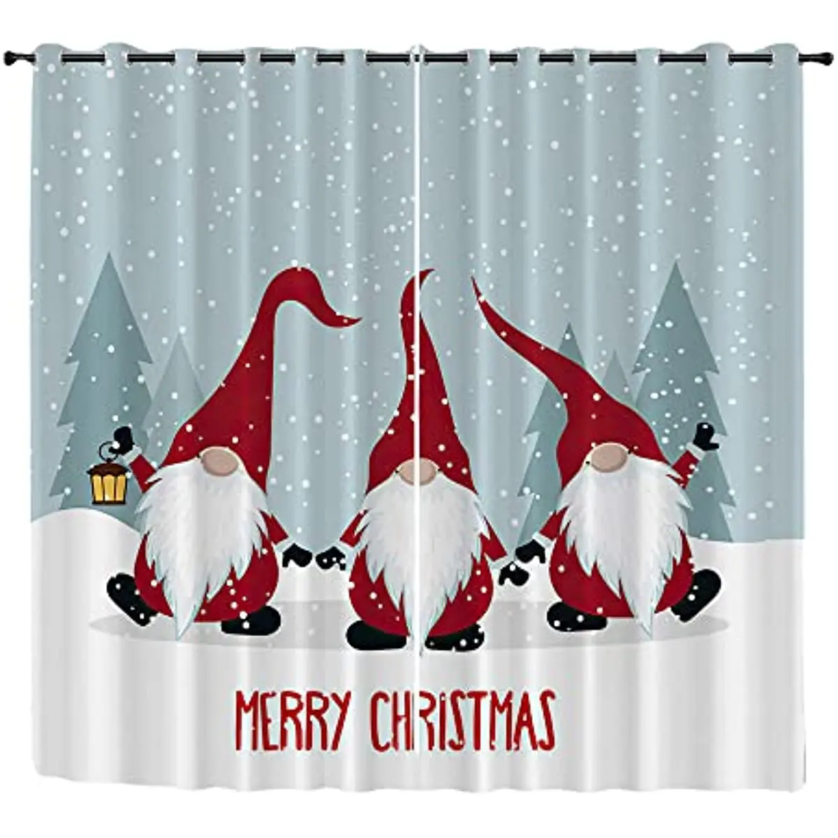 

Santa Claus Christmas Decoration Christmas Blackout Curtains 3D Print Window Curtain Bedroom Living Room Decor Window Treatments
