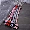 Customized Name Silicone Beads Baby Pacifier Chain Cartoon Dummy Nipple Holder Boy Girl Teether Teething Chain Nursing Chew Gift 4