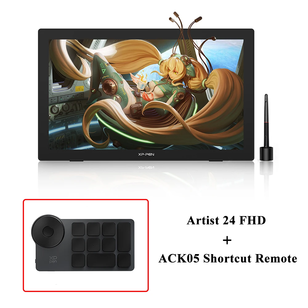 Xppen Artist 24 Fhd Drawing Display 23.8 Inch Graphic Tablet