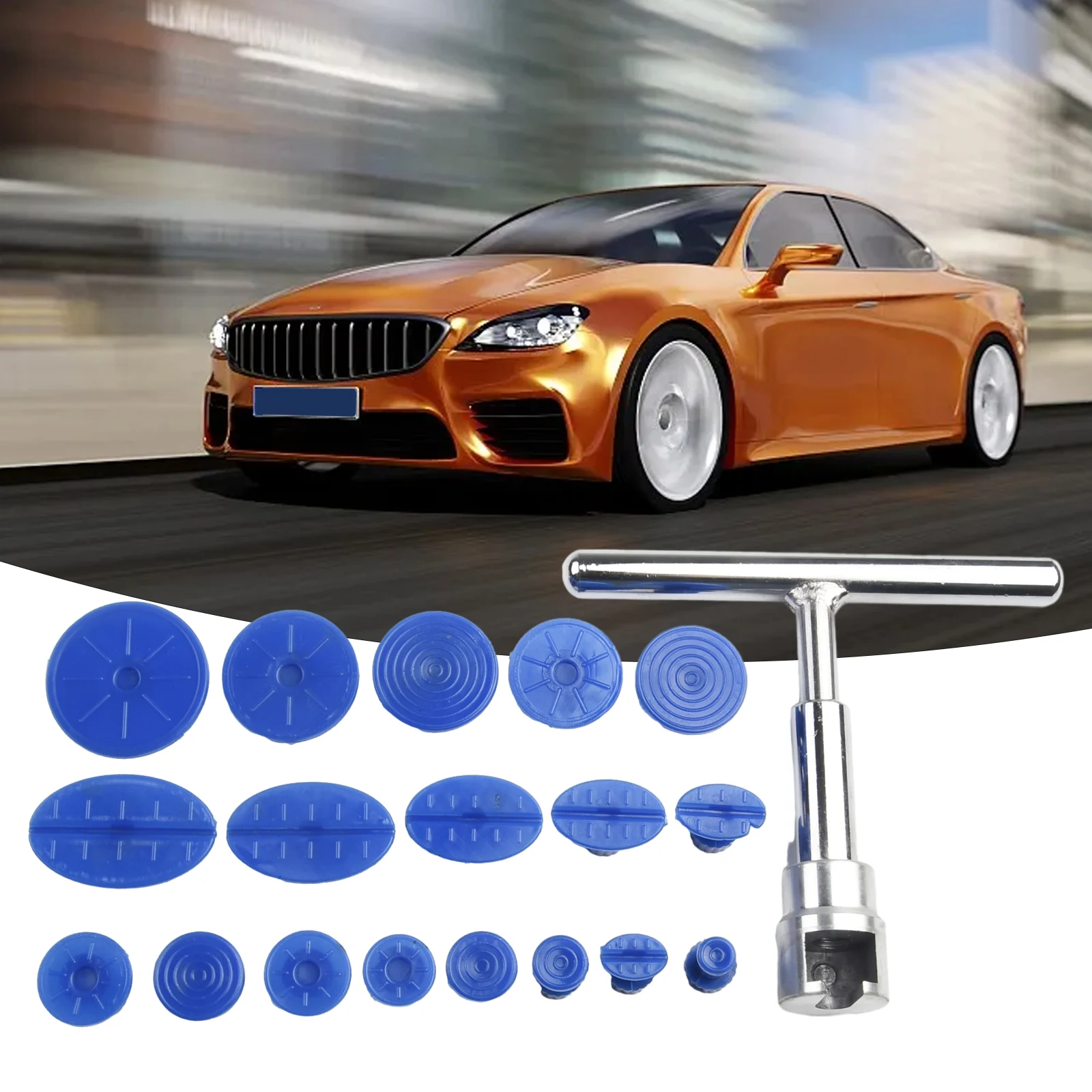 

Universal Car Dent Repair Puller Remove Dents Suction Cup With 18 Pulling Tabs For Pulling Repair Kit Car Repair Tools